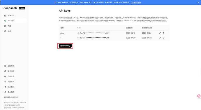 DeepSeek API 开放平台