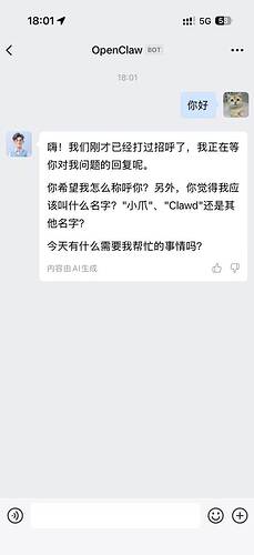与 AI 机器人对话