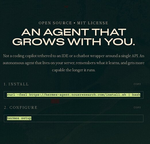 安装Hermes Agent