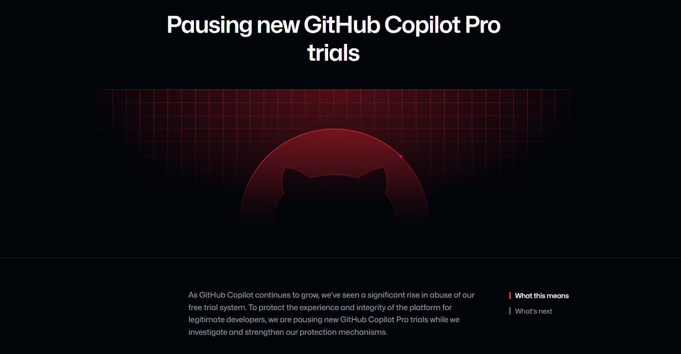 GitHub 暂停 Copilot Pro 新用户免费试用、Pro + 用户下线 Opus 4.6 Fast 模型 - 综合交流大区 ...