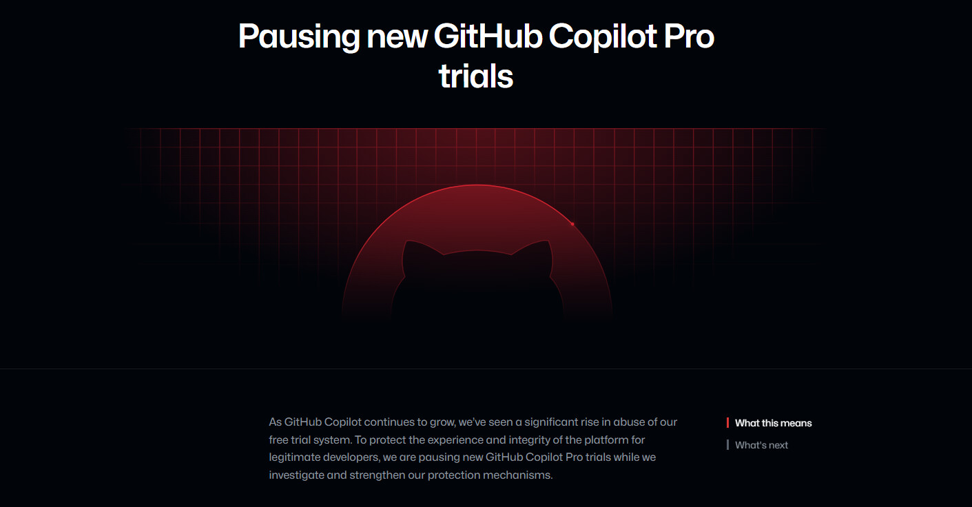 GitHub 暂停 Copilot Pro 新用户免费试用、Pro + 用户下线 Opus 4.6 Fast 模型 - 综合交流大区 ...